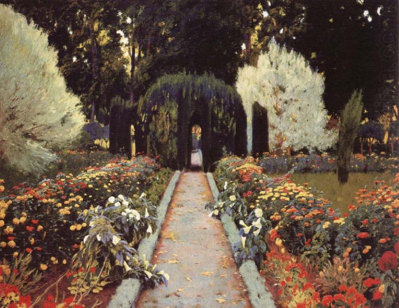 A Garden in Aranjuez, Prats, Santiago Rusinol